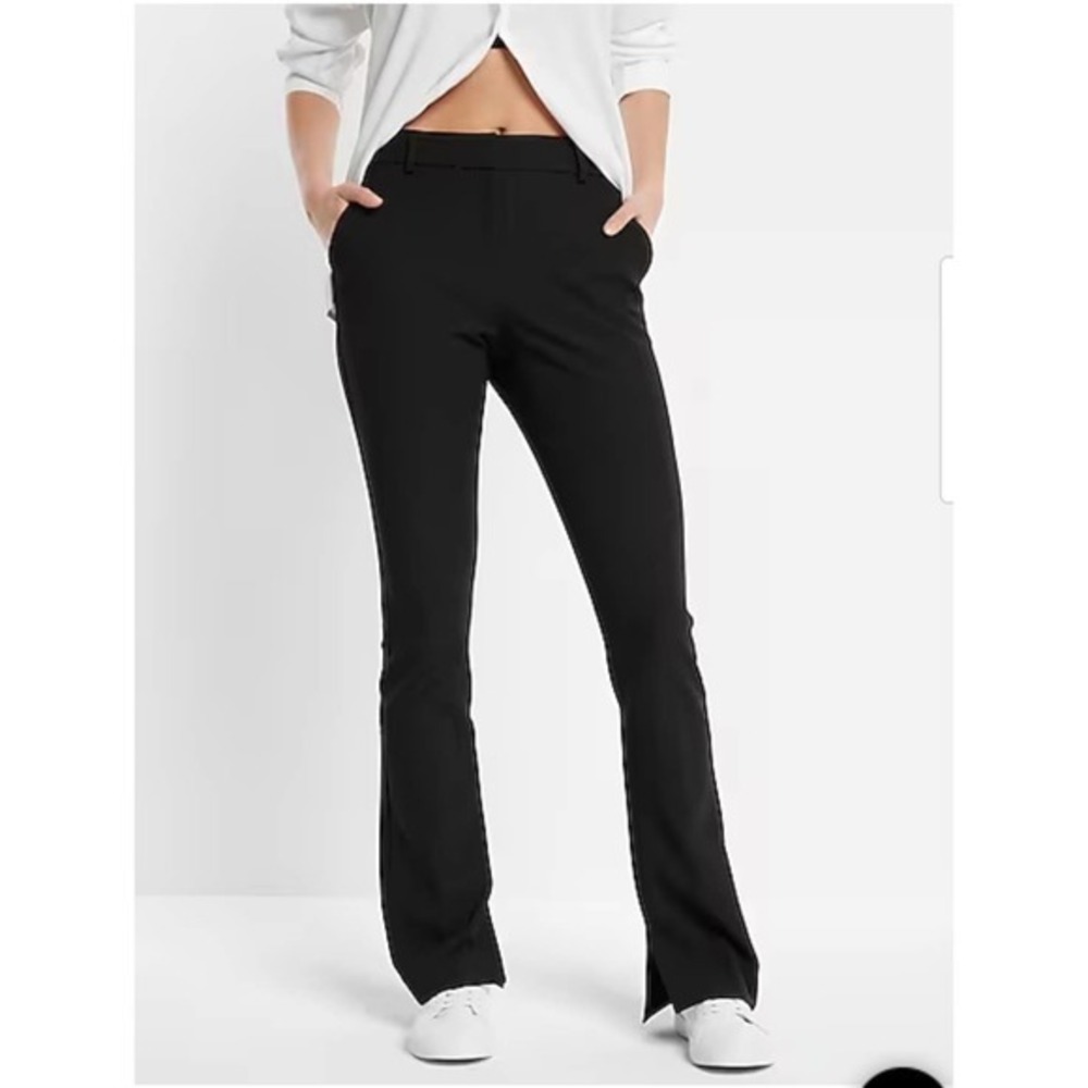 Express Black Editor Straight Leg Dress Pants 4R